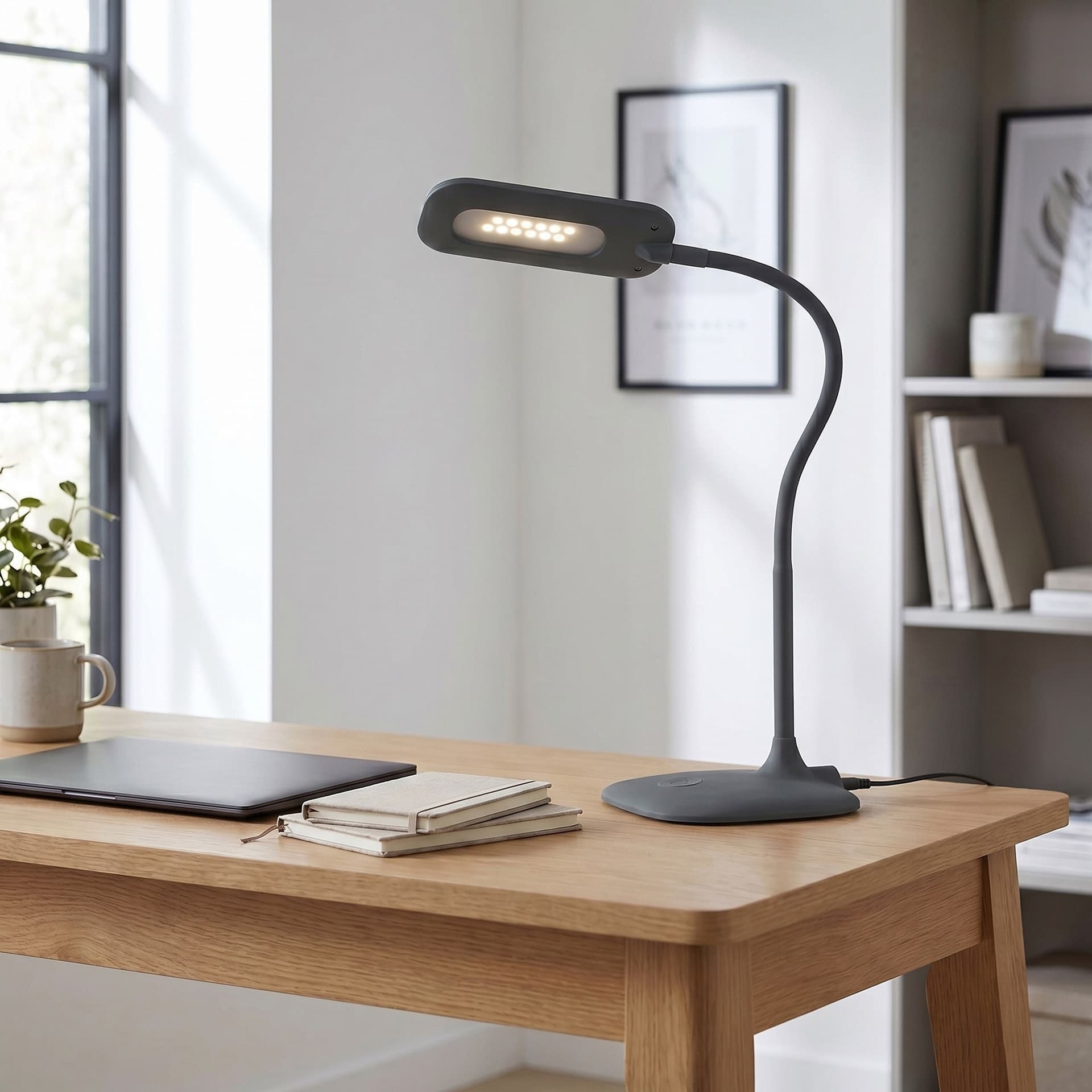 Lampada da Scrivania LED Disponibile in 3 varianti con comandi touch Lume da Lettura Flessibile 4.8W - 13