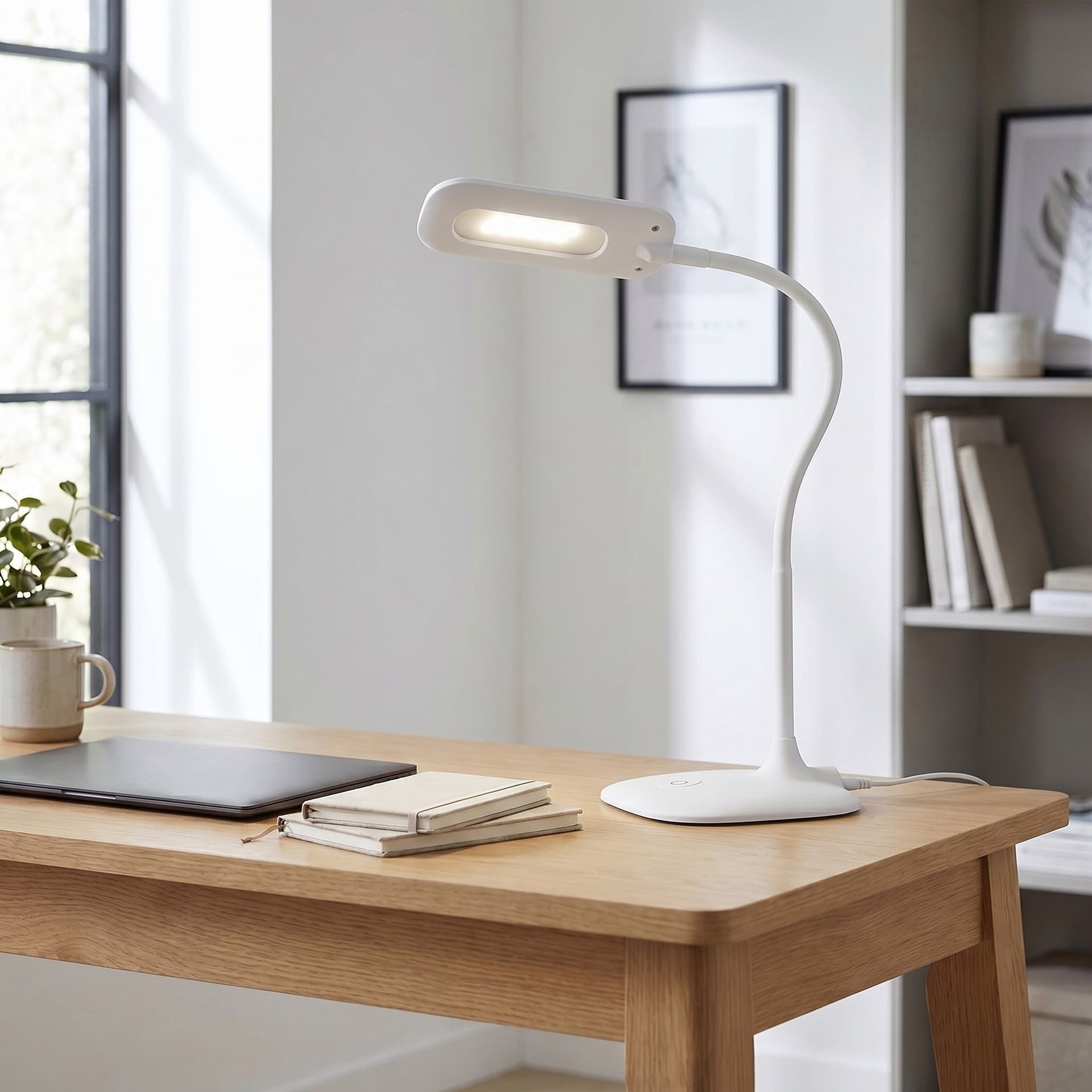 Lampada da Scrivania LED Disponibile in 3 varianti con comandi touch Lume da Lettura Flessibile 4.8W - 8