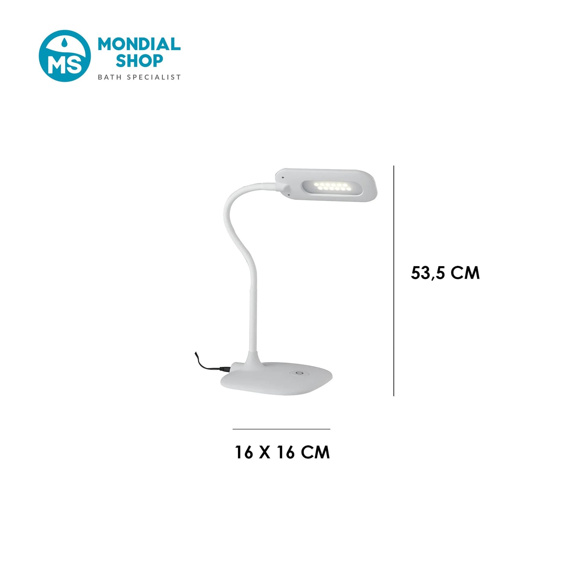 Lampada da Scrivania LED Disponibile in 3 varianti con comandi touch Lume da Lettura Flessibile 4.8W - 9