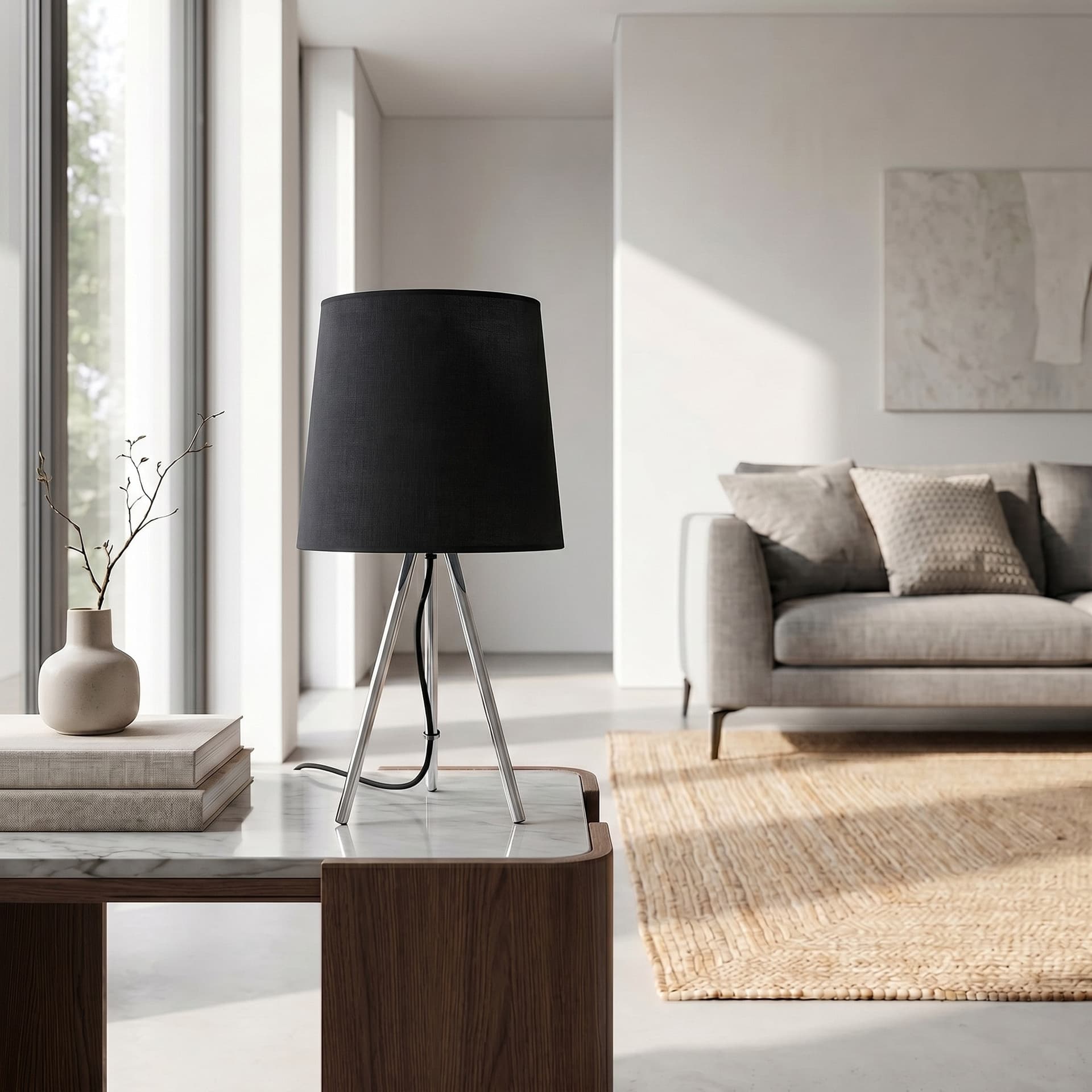 Lampada da Tavolo a treppiede In alluminio Disponibile in 4 varianti Lume moderno E14 - 11