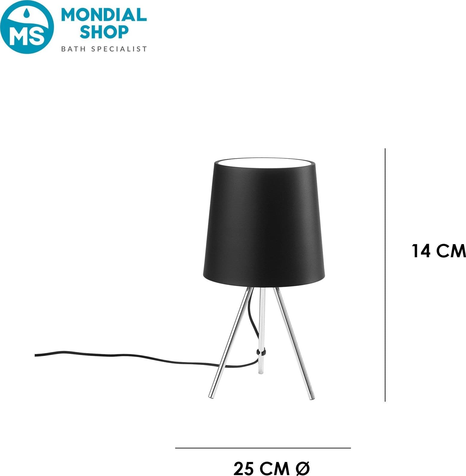 Lampada da Tavolo a treppiede In alluminio Disponibile in 4 varianti Lume moderno E14 - 13