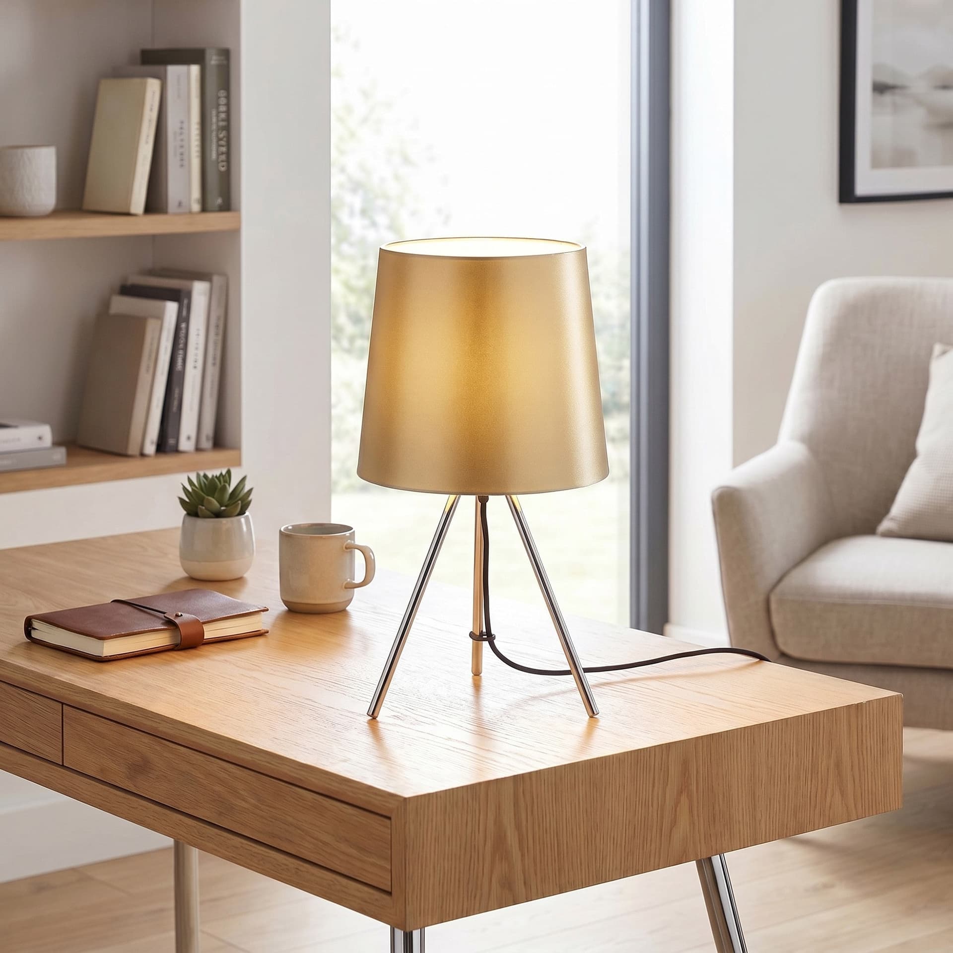 Lampada da Tavolo a treppiede In alluminio Disponibile in 4 varianti Lume moderno E14 - 17
