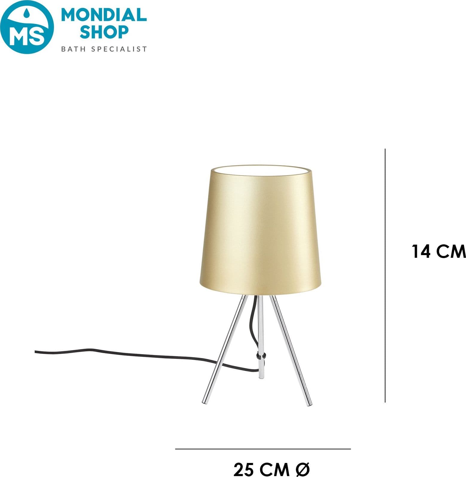 Lampada da Tavolo a treppiede In alluminio Disponibile in 4 varianti Lume moderno E14 - 18