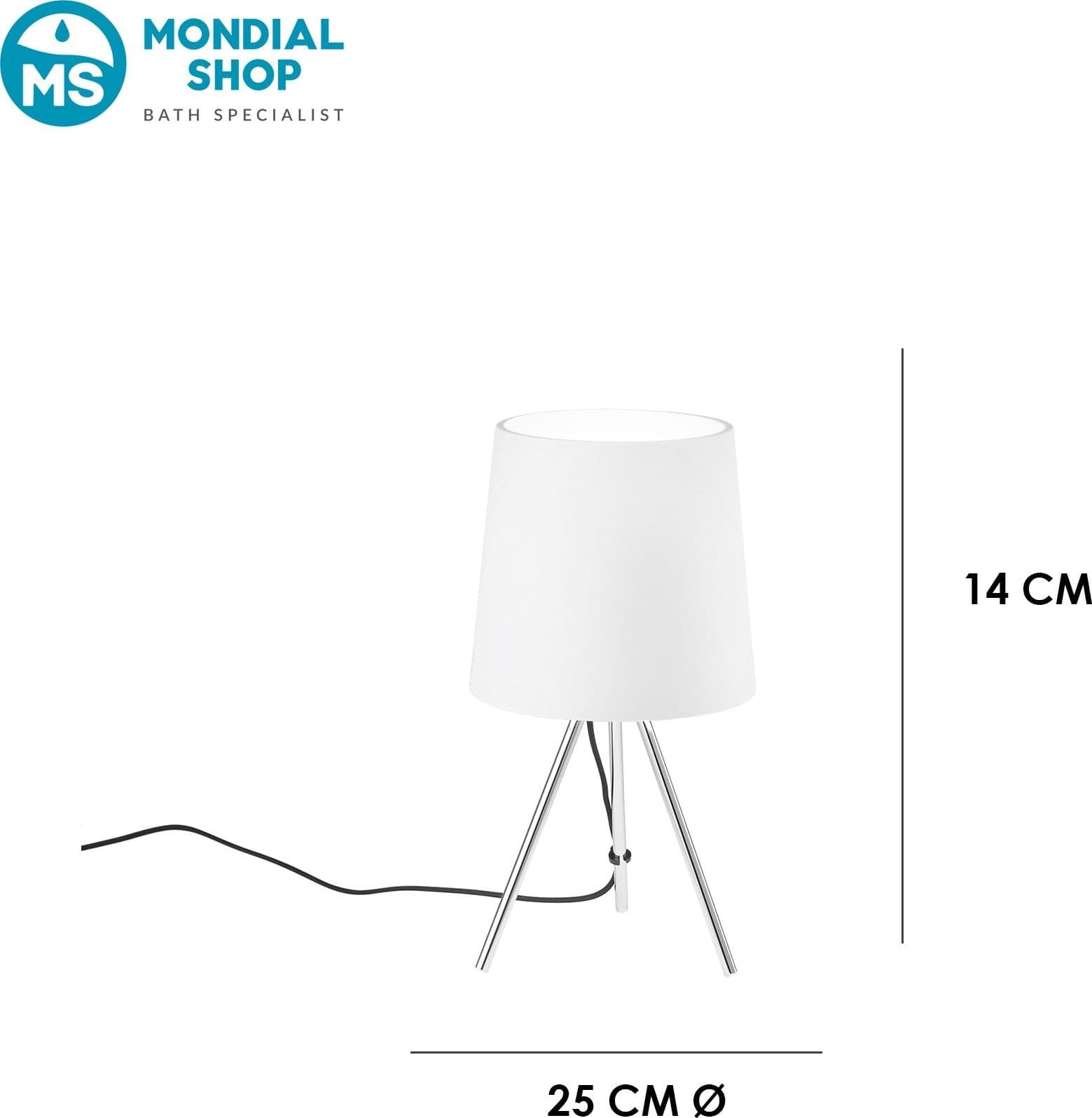 Lampada da Tavolo a treppiede In alluminio Disponibile in 4 varianti Lume moderno E14 - 3