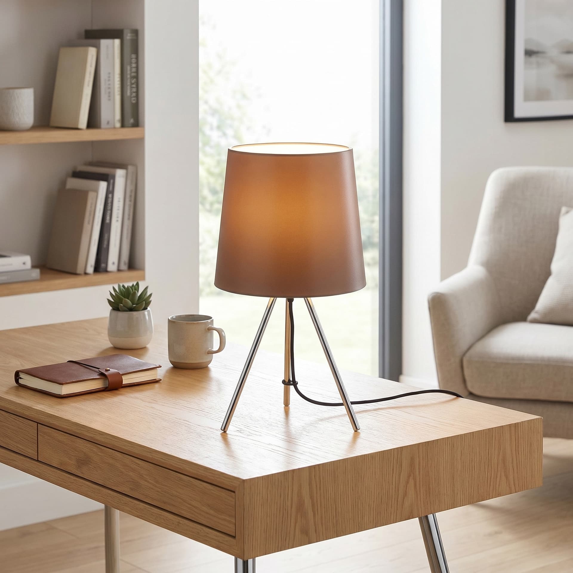 Lampada da Tavolo a treppiede In alluminio Disponibile in 4 varianti Lume moderno E14 - 7