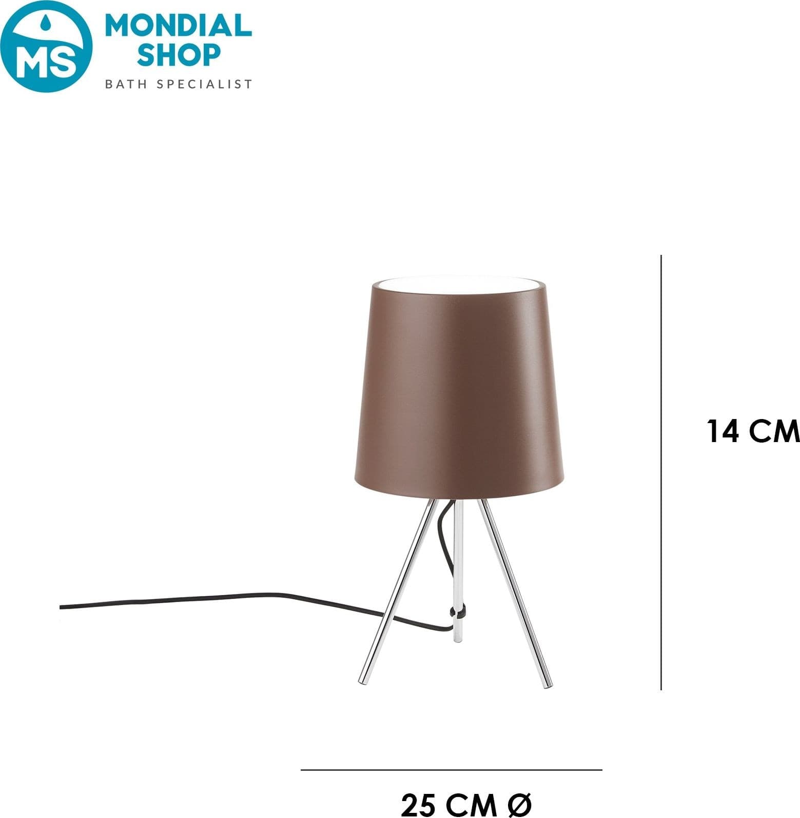 Lampada da Tavolo a treppiede In alluminio Disponibile in 4 varianti Lume moderno E14 - 8