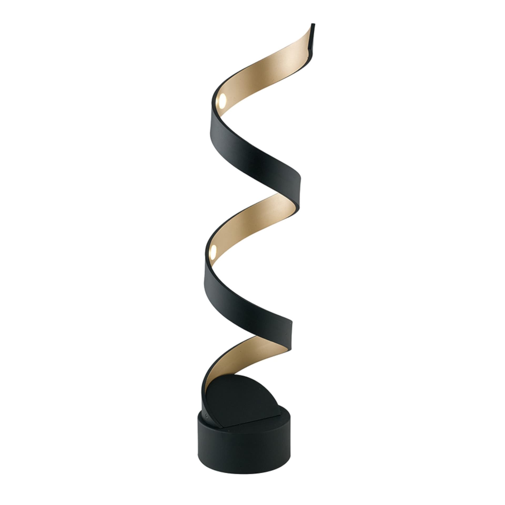 Lampada da Tavolo LED Design moderno a spirale Disponibile nera o bianca Adatto a salotti o uffici 12W - 4