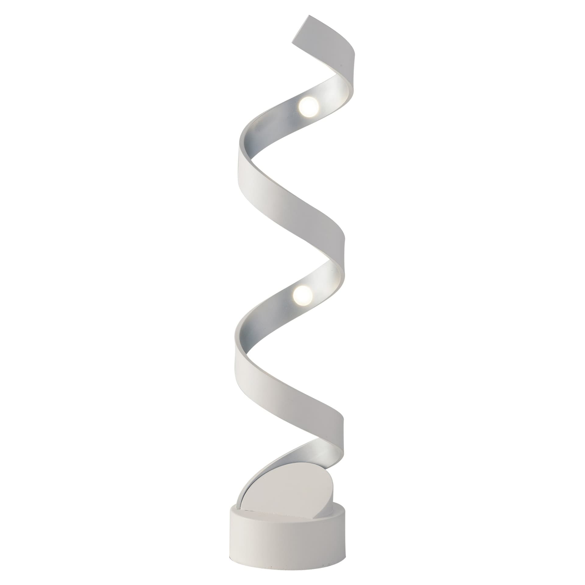 Lampada da Tavolo LED Design moderno a spirale Disponibile nera o bianca Adatto a salotti o uffici 12W - 8