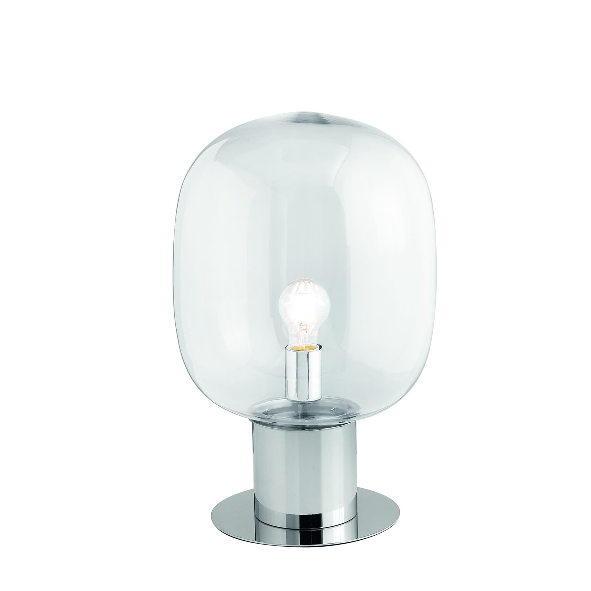 Lampada da Tavolo Disponibile in cromo o oro Design moderno Lume adatto a salotti o uffici E27 - 5