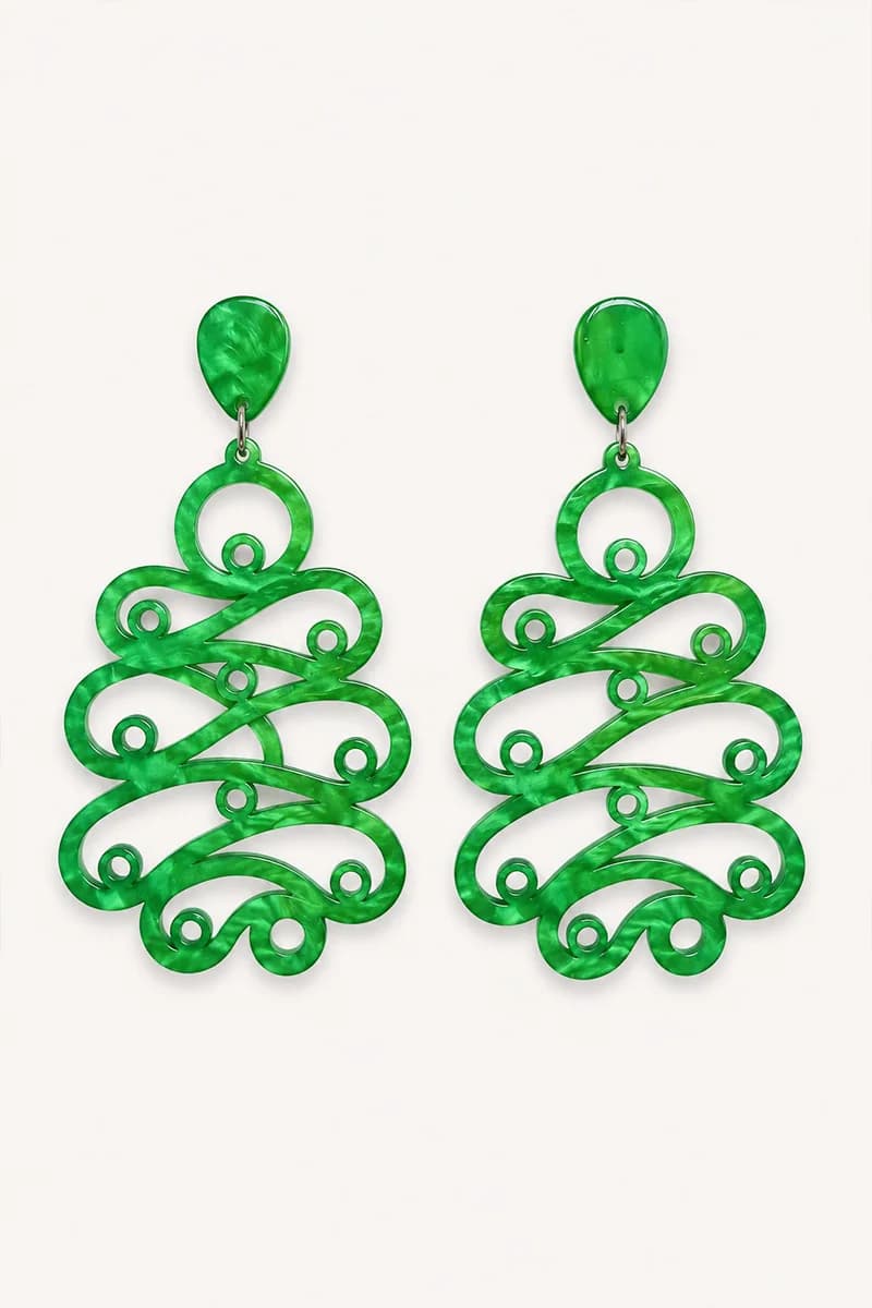 Orecchini pendenti Filigree Cascade - 2