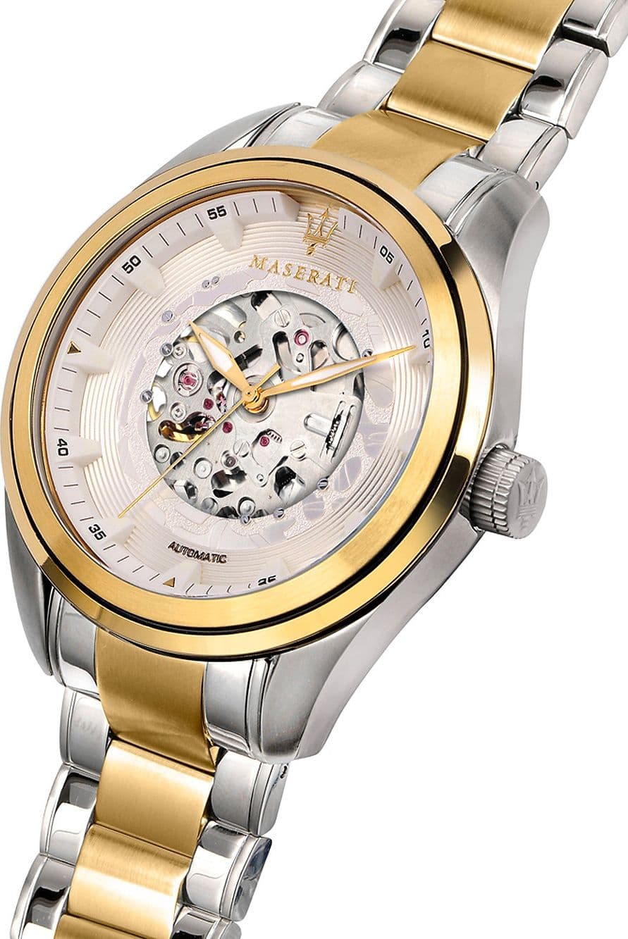 Maserati Traguardo – Orologio Uomo Automatico Bianco e Oro (R8823112004) - 2