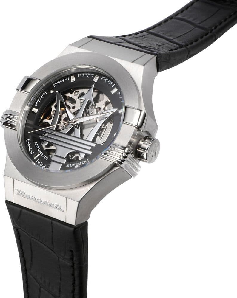 Orologio MASERATI Uomo Potenza Automatico Pelle Nera (R8821108038) - 2