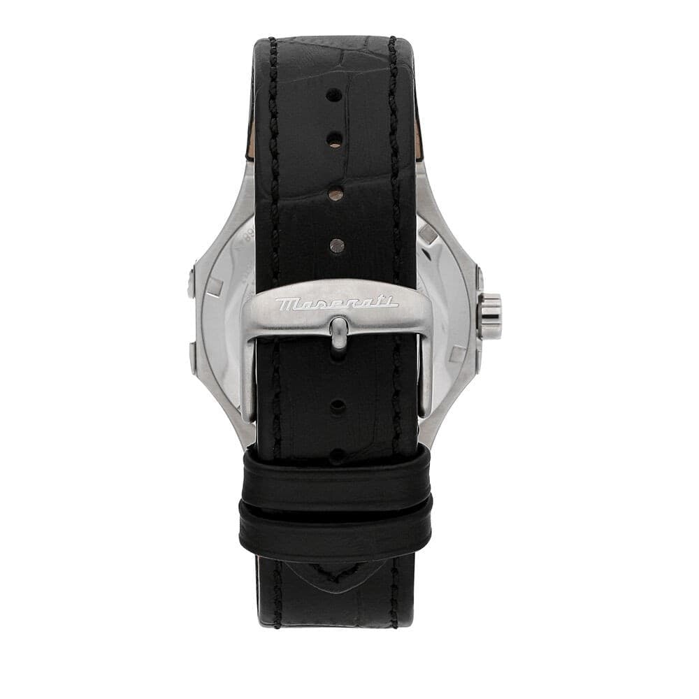 Orologio MASERATI Uomo Potenza Automatico Pelle Nera (R8821108038) - 4