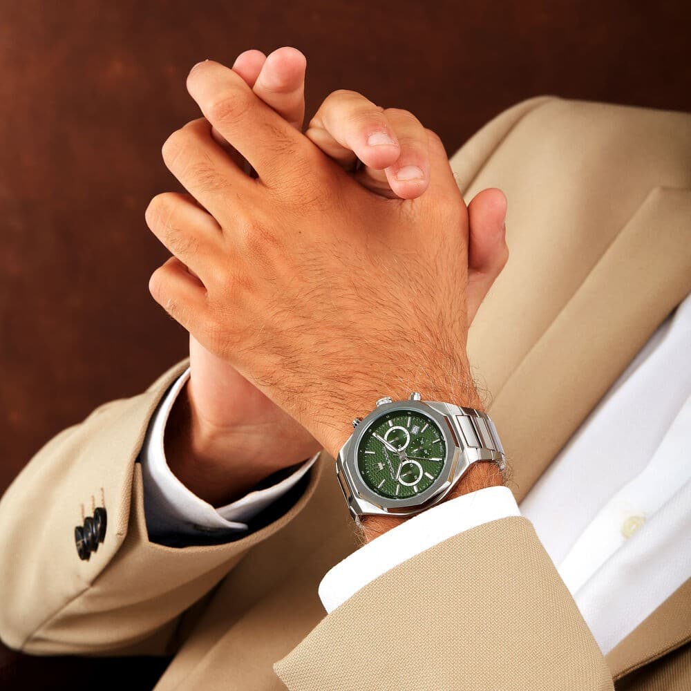 Maserati Stile – Orologio Uomo Acciaio Verde con Cronografo (R8873642011) - 5