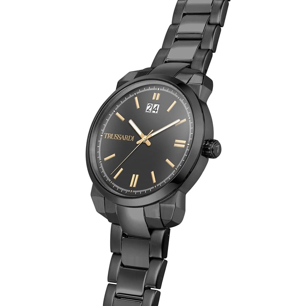 Trussardi T-City – Orologio Uomo Acciaio Brunito con Datario (R2453154004) - 2
