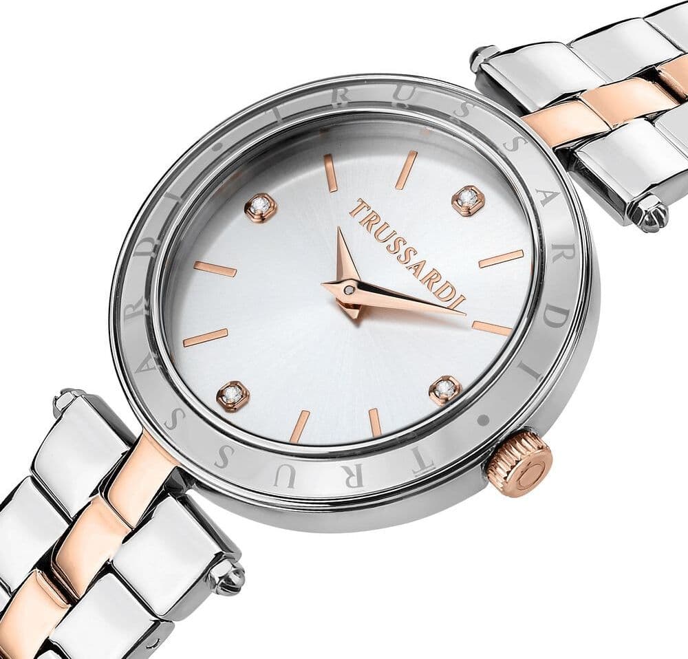 Trussardi T-Shiny – Orologio Donna Bicolor Silver e Oro Rosa (R2453145516) - 2