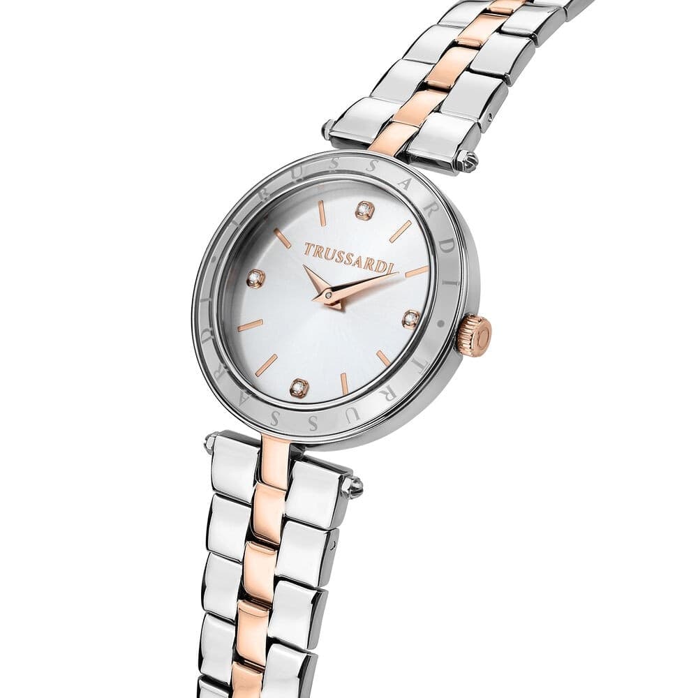 Trussardi T-Shiny – Orologio Donna Bicolor Silver e Oro Rosa (R2453145516) - 3