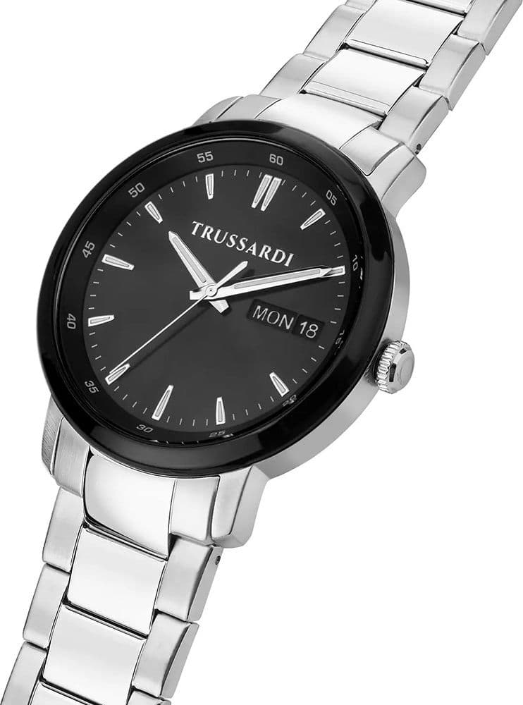 Trussardi T-Couple – Orologio Uomo Day-Date Acciaio/Nero (R2453147015) - 4