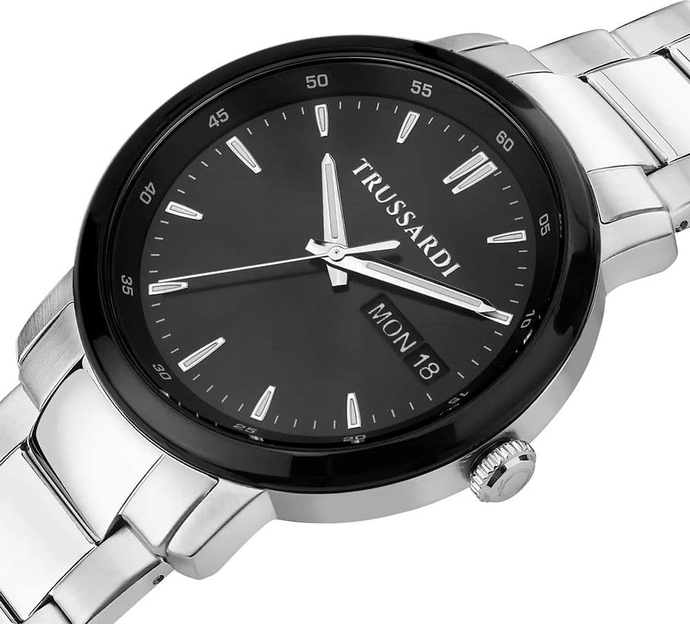 Trussardi T-Couple – Orologio Uomo Day-Date Acciaio/Nero (R2453147015) - 5
