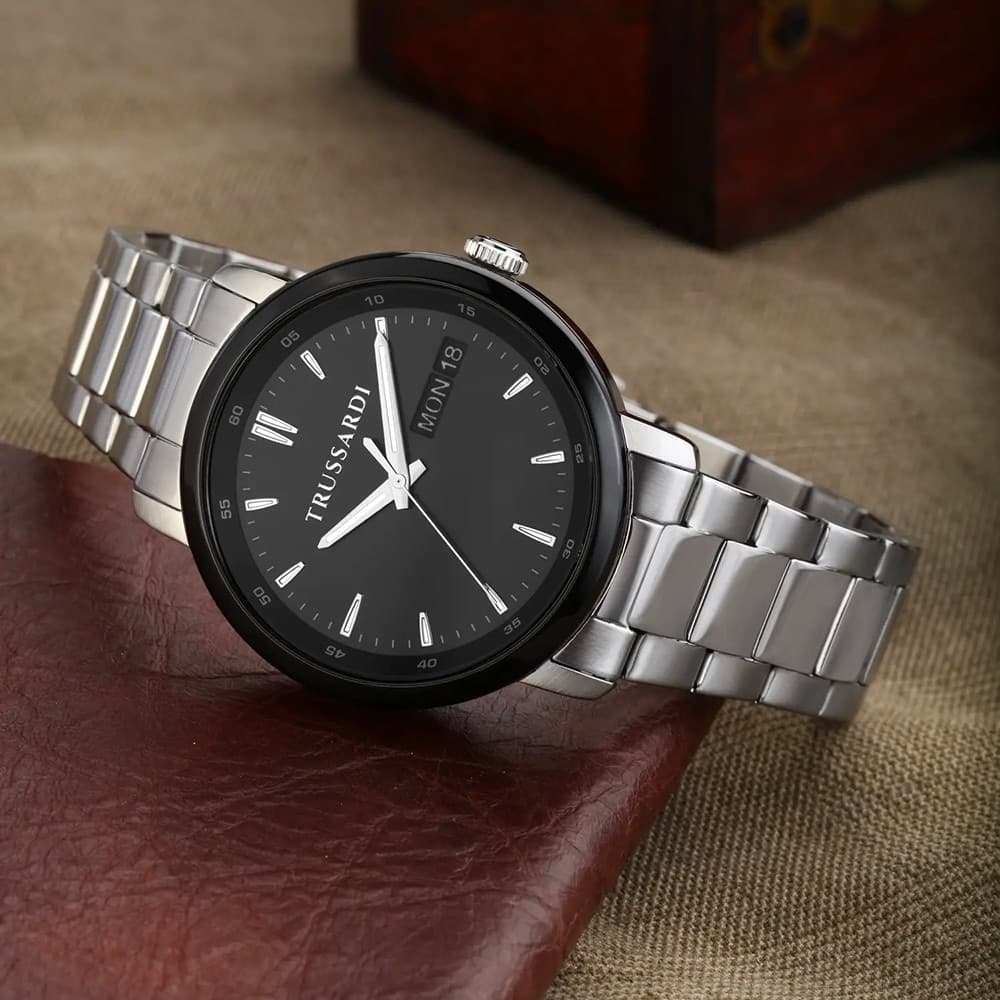 Trussardi T-Couple – Orologio Uomo Day-Date Acciaio/Nero (R2453147015) - 6
