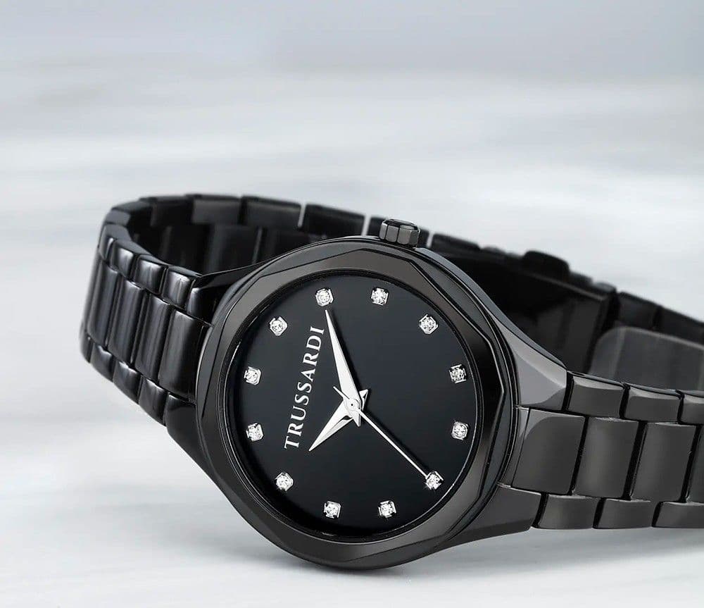Trussardi Brink – Orologio Donna Acciaio Nero Diamond (R2453157501) - 6