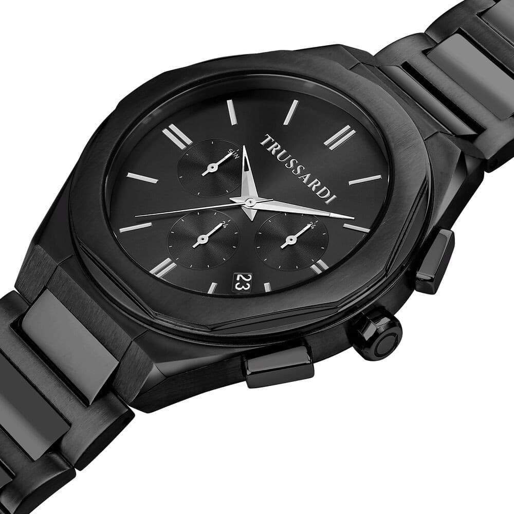 Trussardi Brink – Orologio Uomo Total Black Multifunzione (R2453156002) - 2