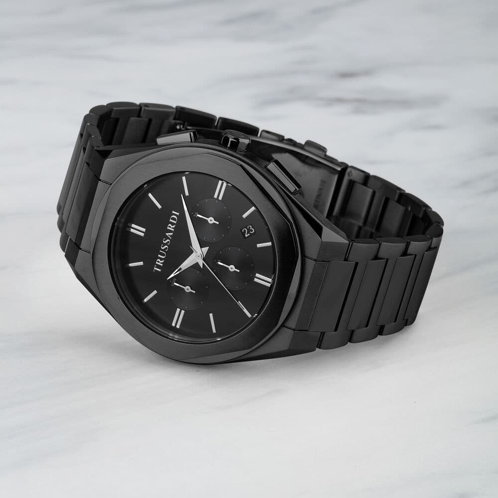 Trussardi Brink – Orologio Uomo Total Black Multifunzione (R2453156002) - 6
