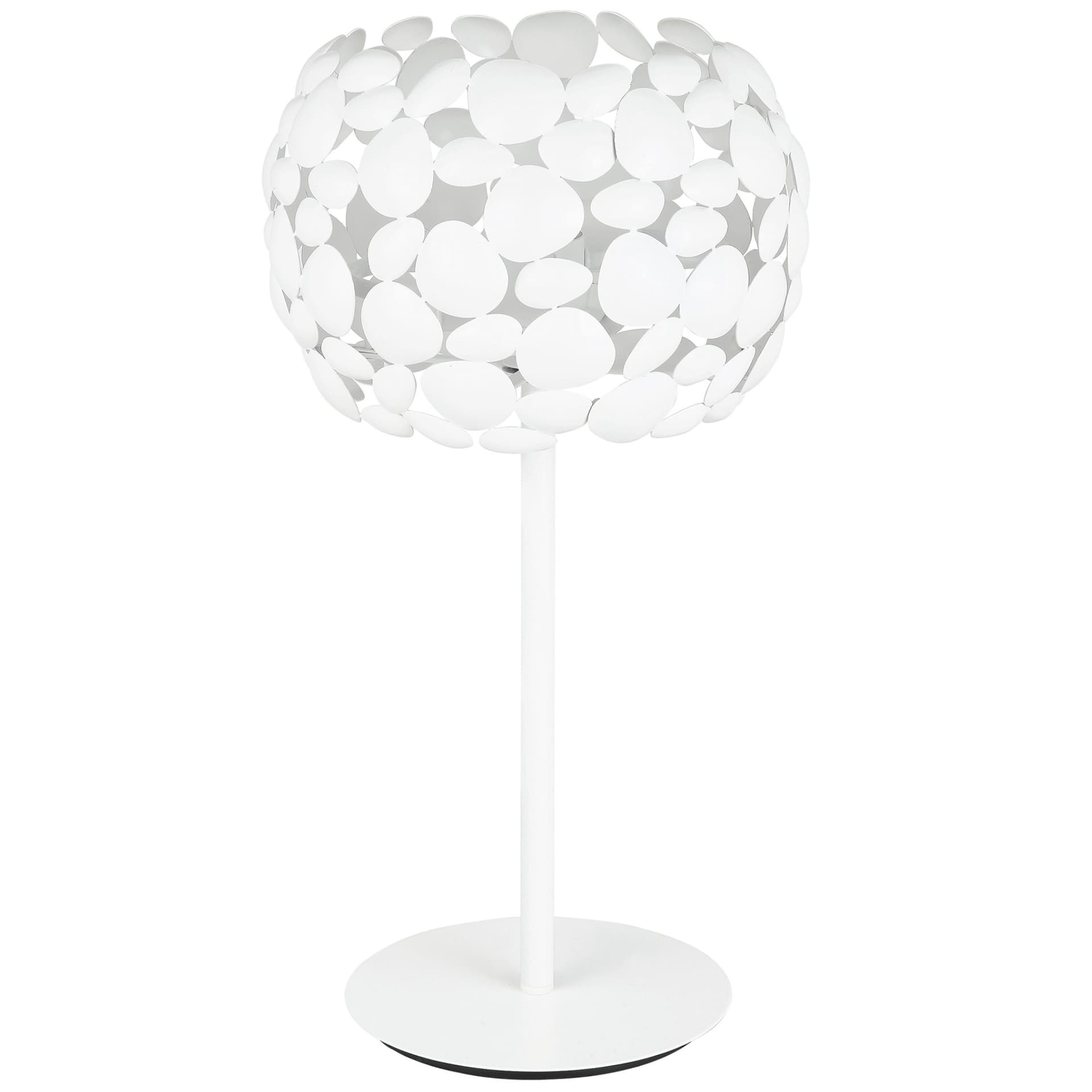Lampada da Tavolo Design moderno a sassi Disponibile in bianco o cromo Lume adatto a salotti o camere 2XE27 - 12