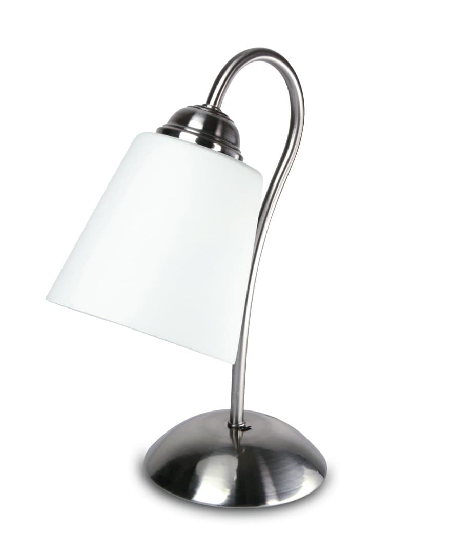 Lampada da Tavolo moderna Disponibile in nichel o oro Design minimal Lume adatto per camere e uffici E14 - 4