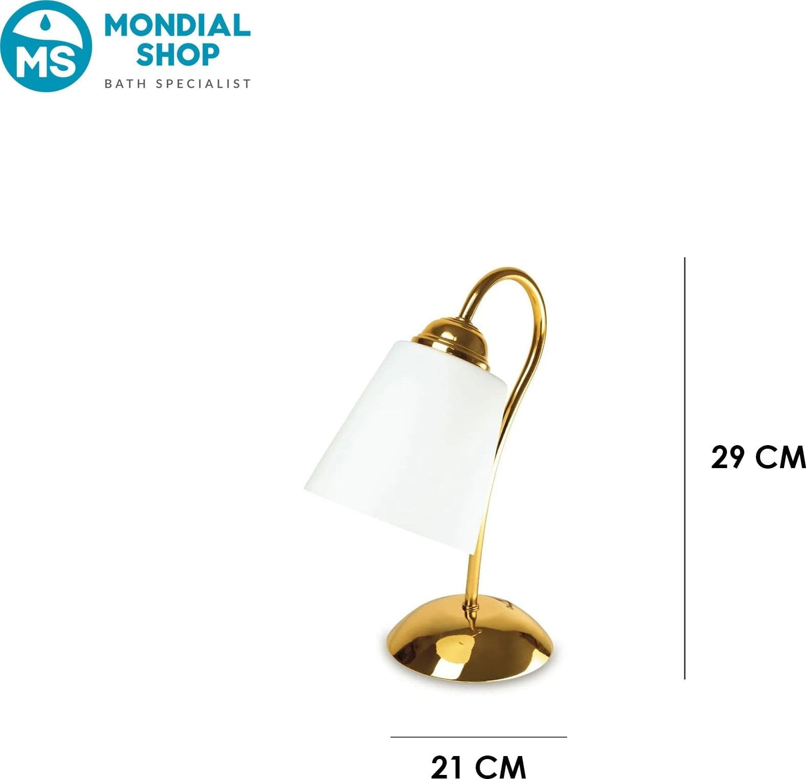 Lampada da Tavolo moderna Disponibile in nichel o oro Design minimal Lume adatto per camere e uffici E14 - 7