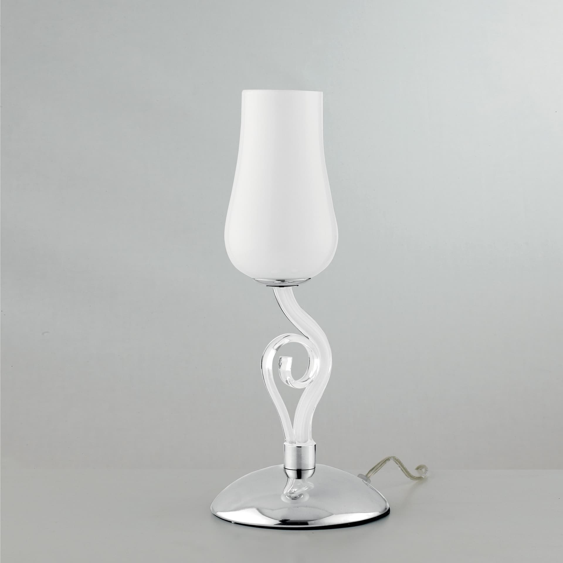 Lampada da Tavolo Adatta per camera e salotto Dal design a fiore bianco Disponibile in 2 dimensioni E14 - 4