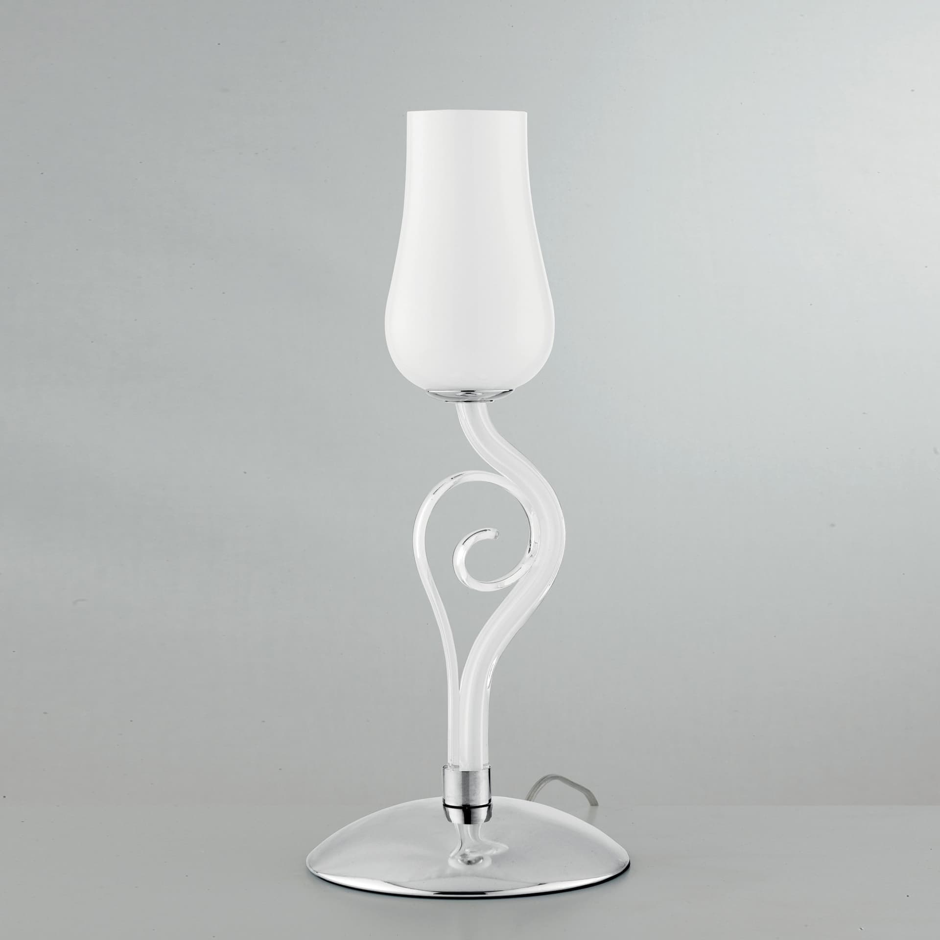 Lampada da Tavolo Adatta per camera e salotto Dal design a fiore bianco Disponibile in 2 dimensioni E14 - 7