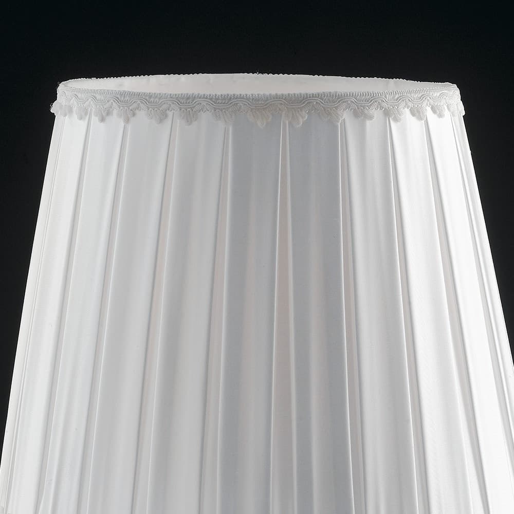 Lampada da Tavolo Elegante Adatta per salotto e camera In cristallo cromo e tessuto E27 - 5