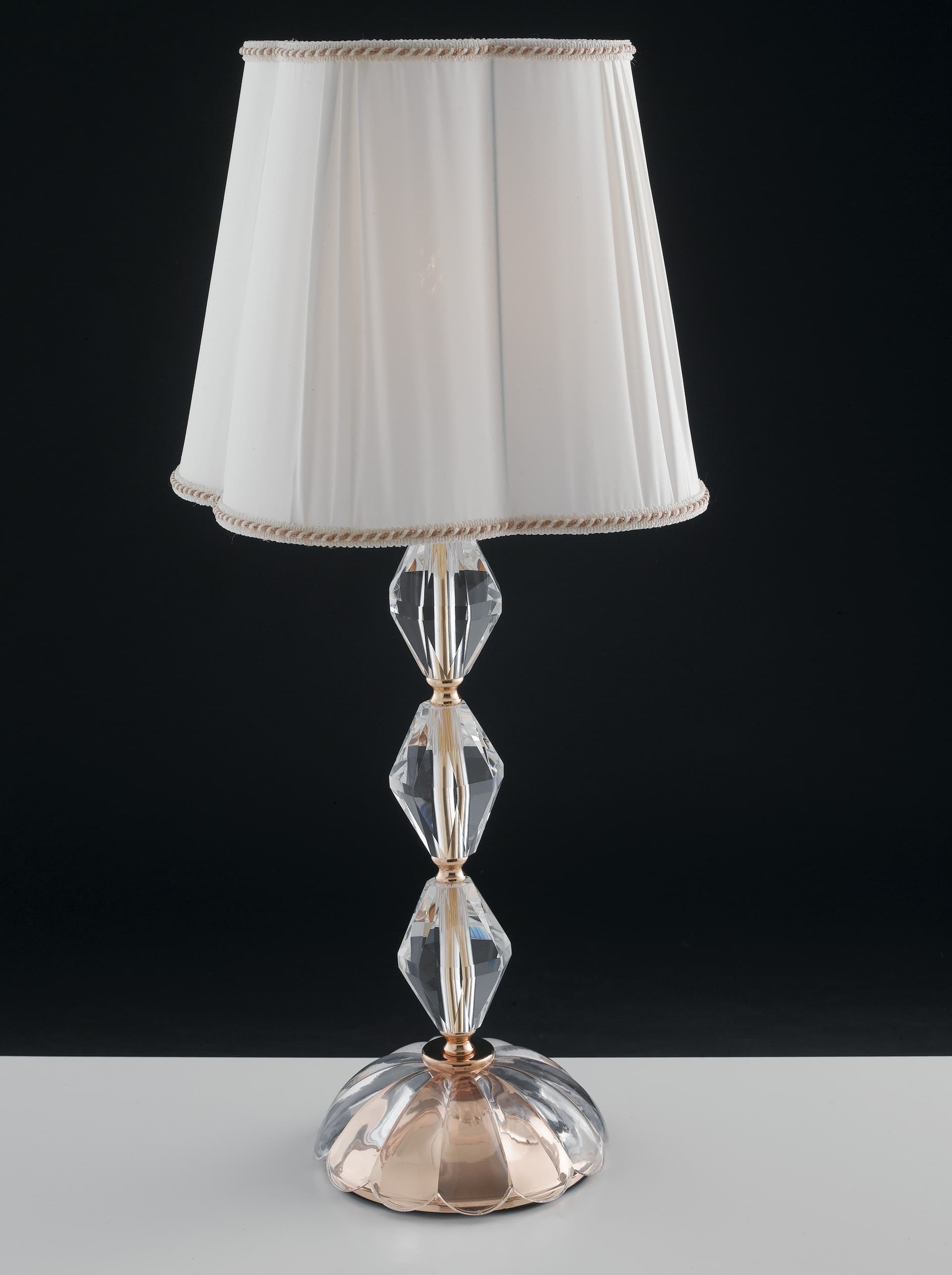 Lampada da Tavolo Elegante Adatta per salotto e camera In cristallo cromo Disponibile in cromo o oro E27 - 7