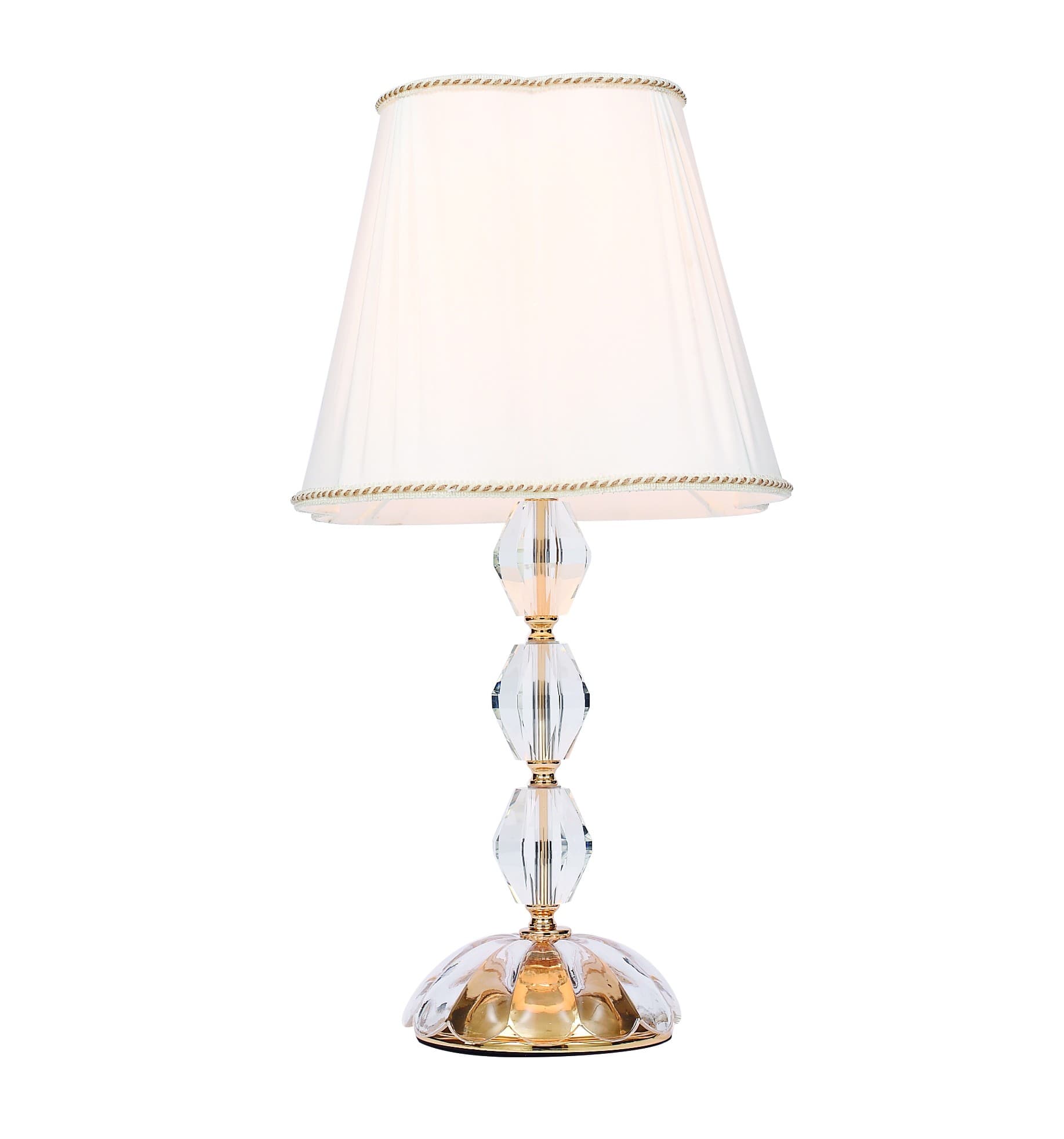Lampada da Tavolo Elegante Adatta per salotto e camera In cristallo cromo Disponibile in cromo o oro E27 - 6