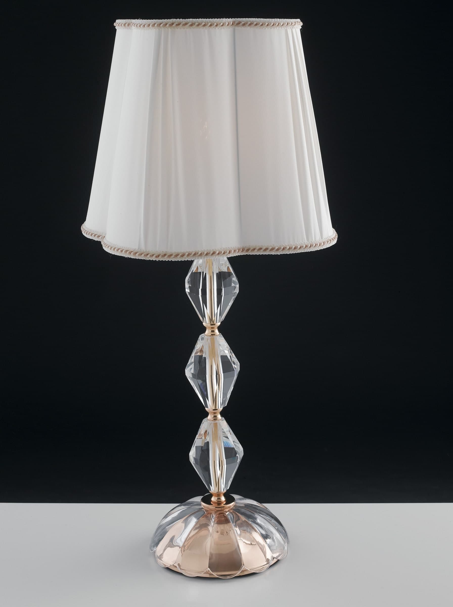 Lampada da Tavolo Elegante Adatta per salotto e camera In cristallo cromo Disponibile in cromo o oro E27 - 3