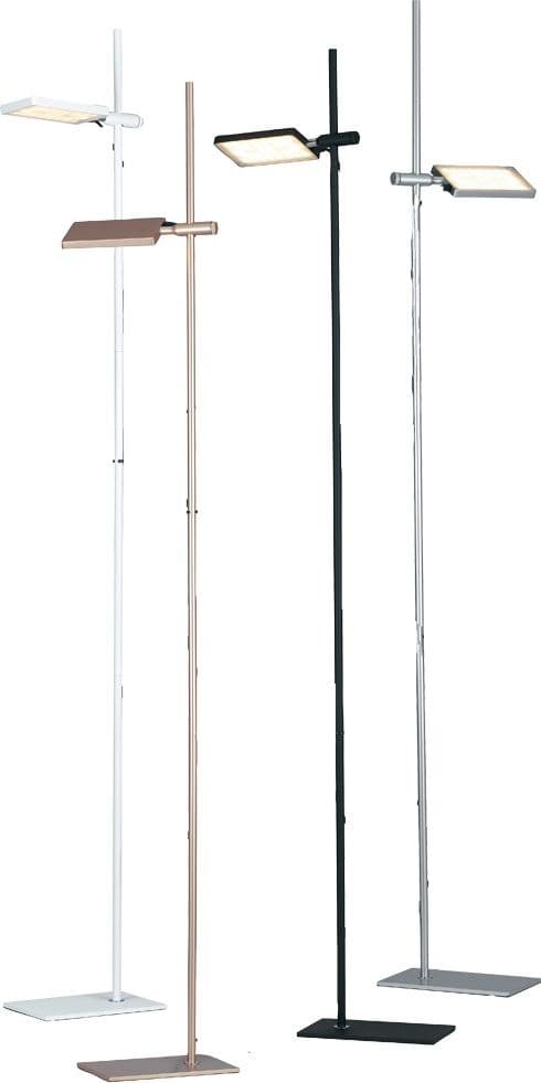 Piantana lampada da terra 17W a led orientabile oro FOLIO - 4