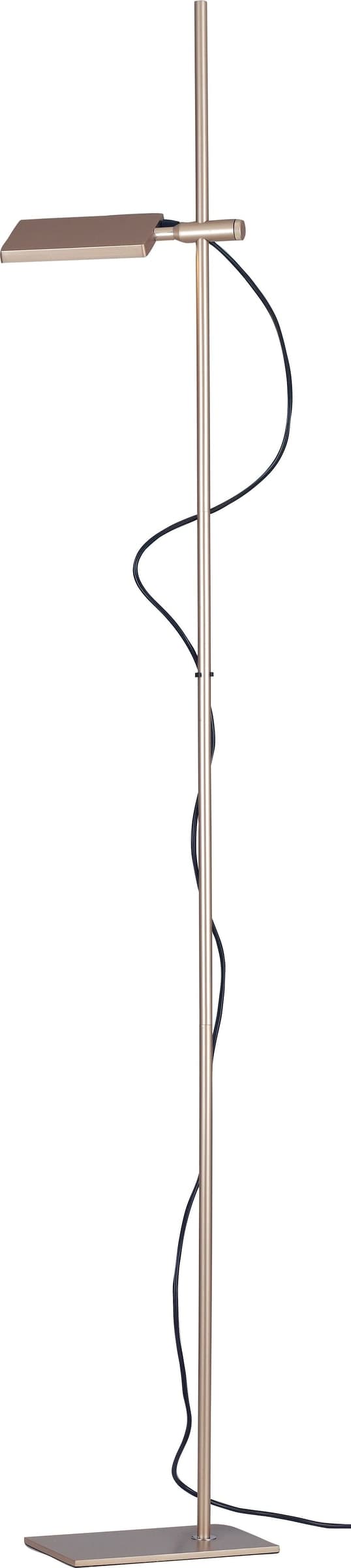 Piantana lampada da terra 17W a led orientabile oro FOLIO