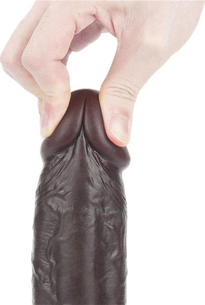 Dildo scorrevole fallo realistico Sliding Skin Dong 9.5" 24cm - 4