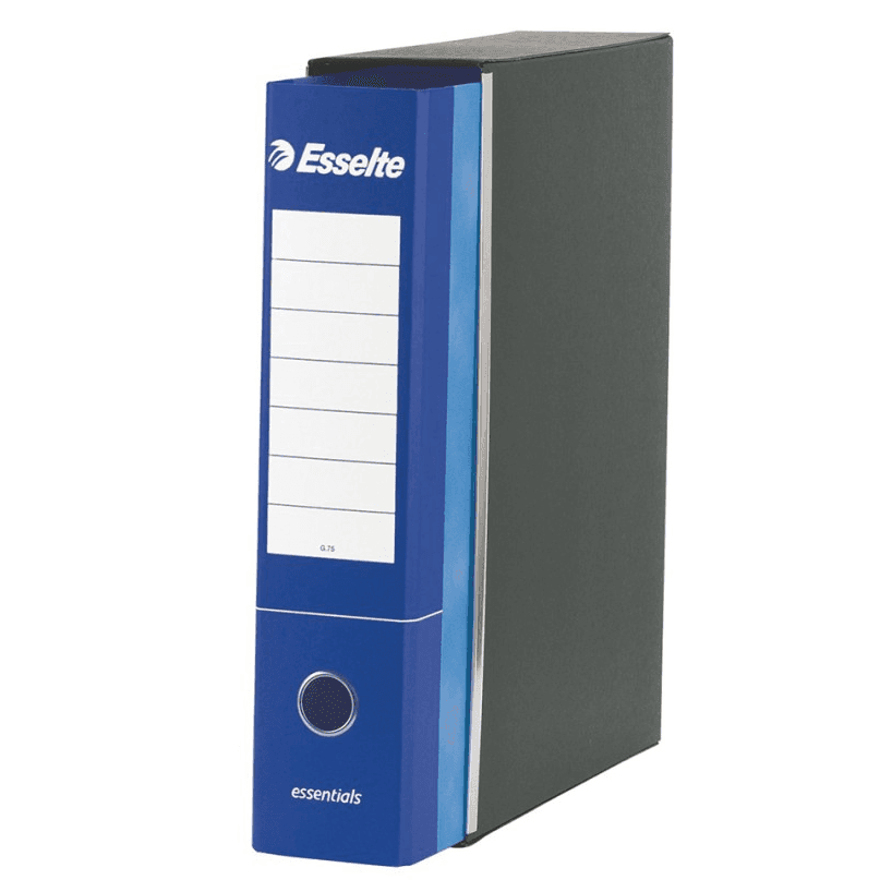 Esselte - Registratori G75 Essential dorso 8 Blu - 2