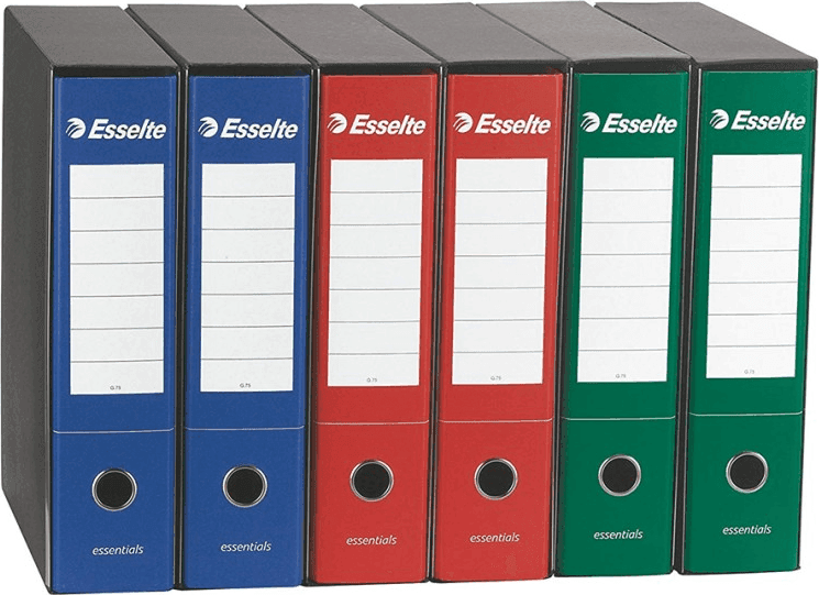 Esselte - Registratori G75 Essential dorso 8 Blu - 3