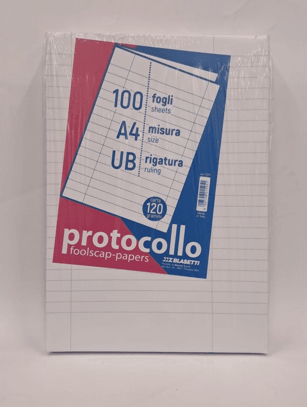 Blasetti - Fogli protocollo A4 - 120 gr/mq - uso bollo - senza margini - Risma da 100 fogli (1320) - 3