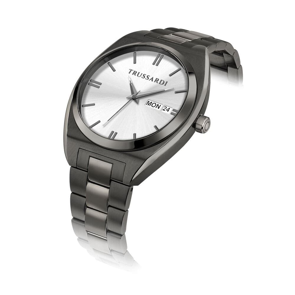 Trussardi Metropolitan – Orologio Uomo Gun Silver con Giorno (R2453159004) - 2