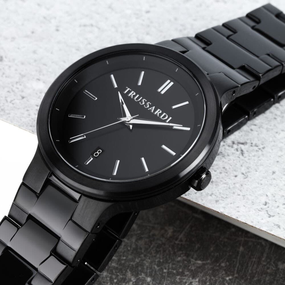 Trussardi Loud – Orologio Uomo Total Black con Datario (R2453164001) - 6