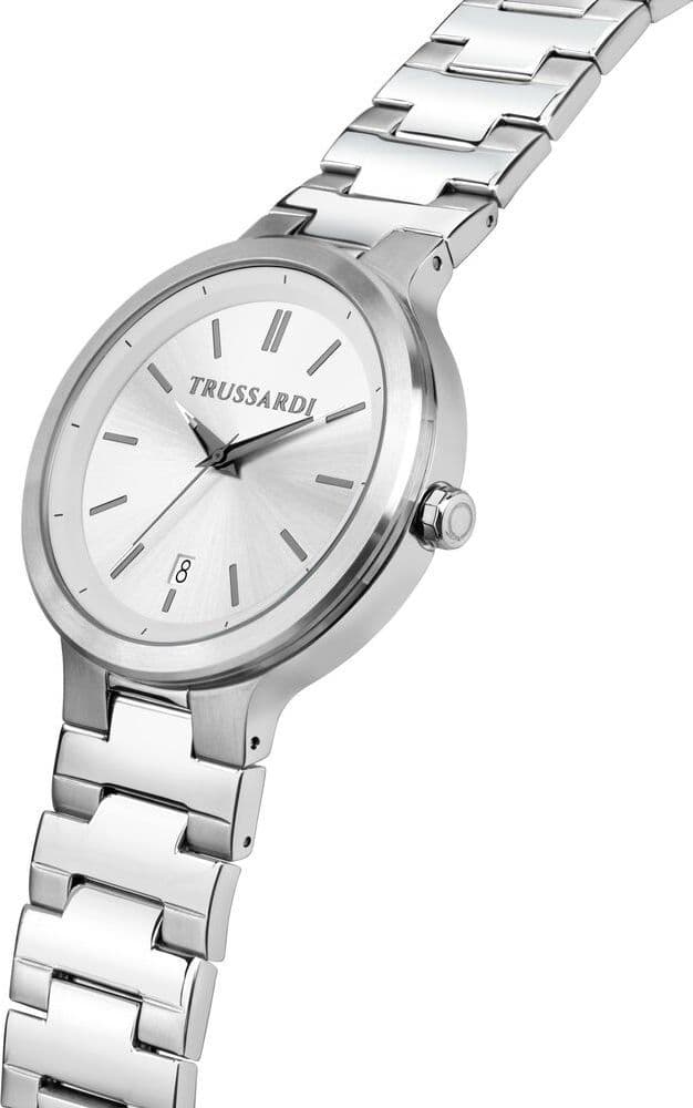 Trussardi Loud – Orologio Uomo Acciaio Argento con Datario (R2453164003) - 2