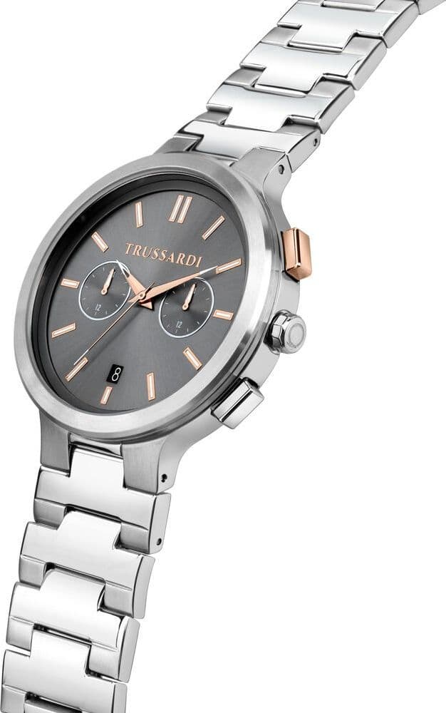 Trussardi Loud – Orologio Uomo Acciaio Grigio Multifunzione (R2453164005) - 2