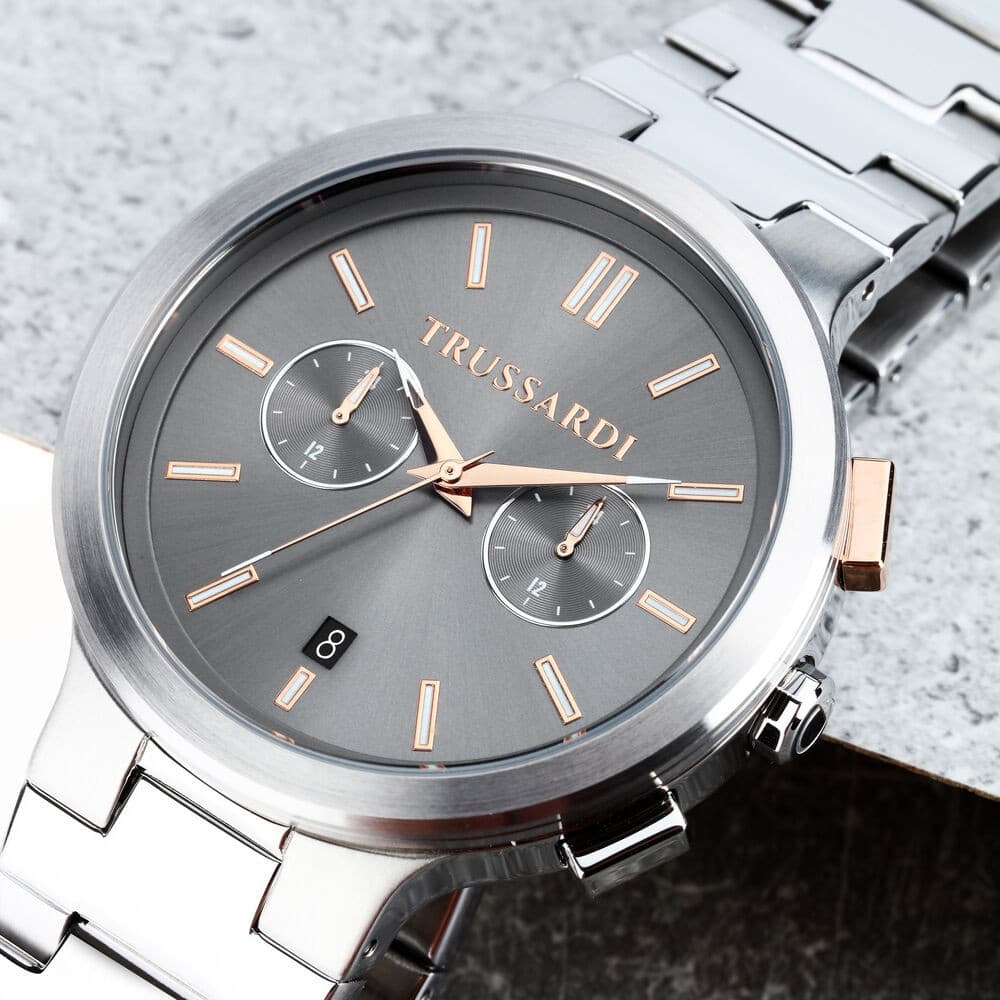 Trussardi Loud – Orologio Uomo Acciaio Grigio Multifunzione (R2453164005) - 6