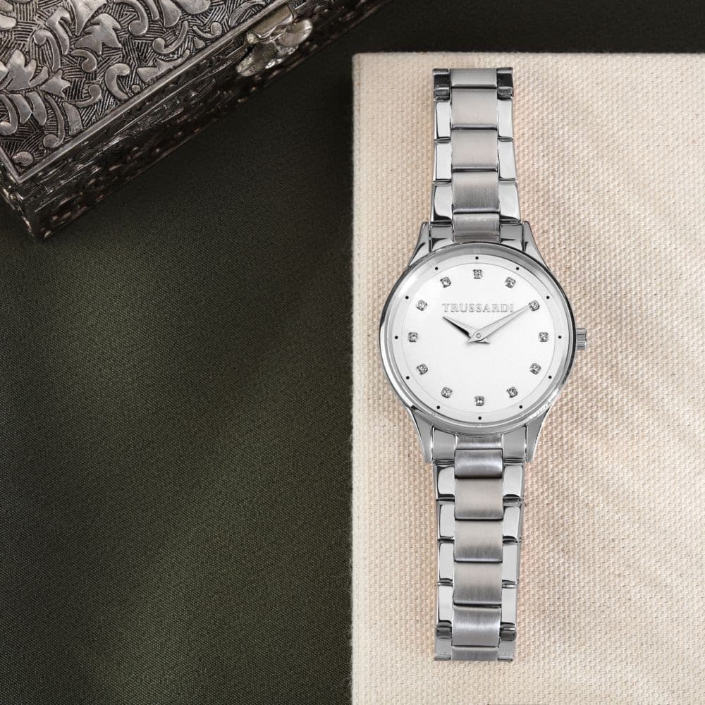 Trussardi T-Star – Orologio Donna Silver con Indici Cristallo (R2453152512) - 6
