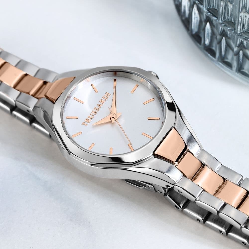 Trussardi Metropolitan – Orologio Donna Silver e Rose Gold (R2453157509) - 5