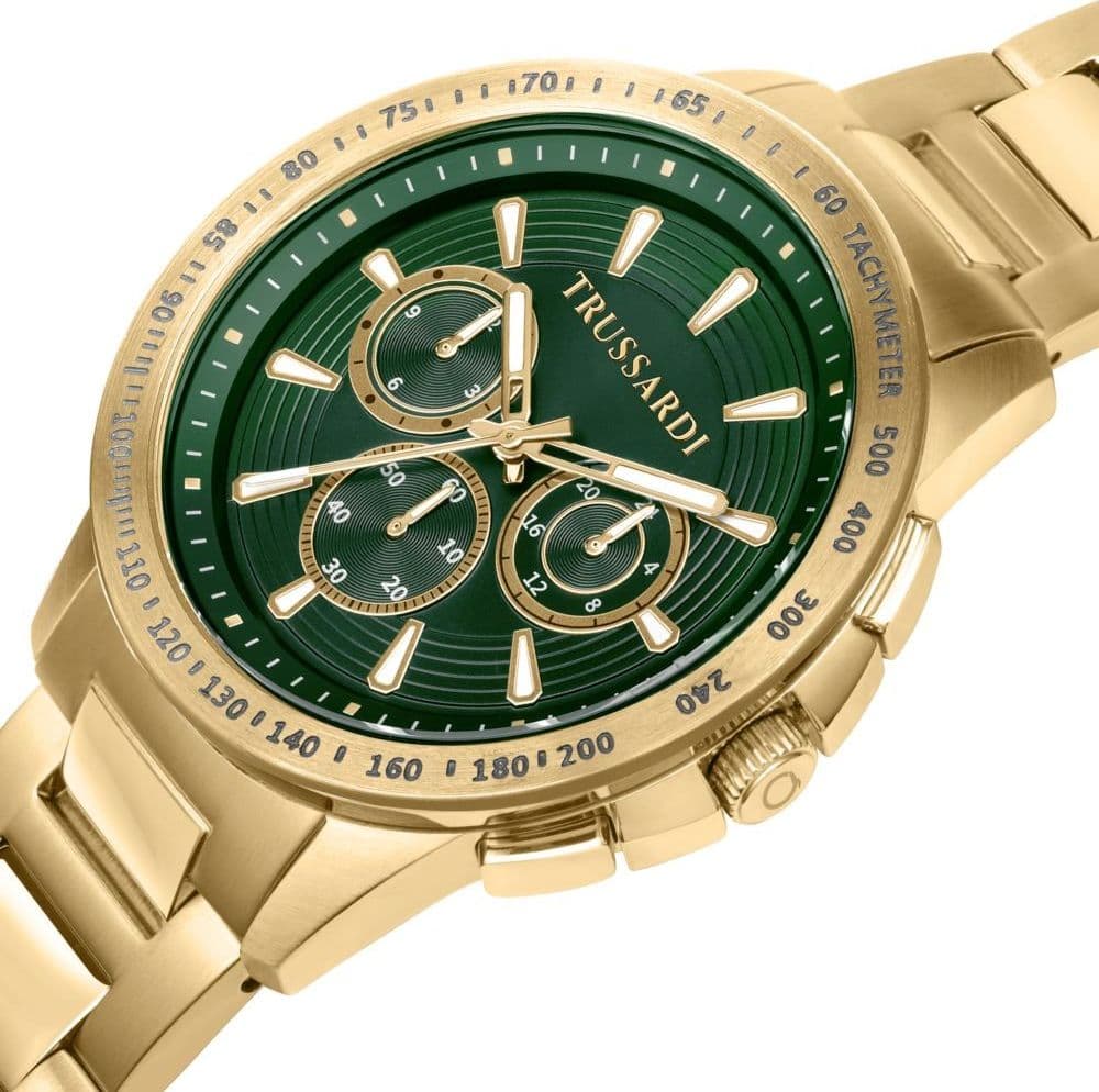 Orologio Trussardi T-Hawk Uomo Cronografo Verde (R2453153001) - 3